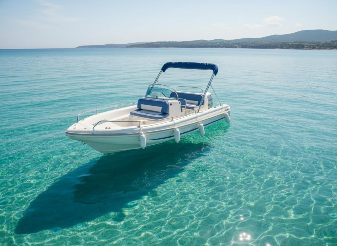 Boat without a license off Cannes